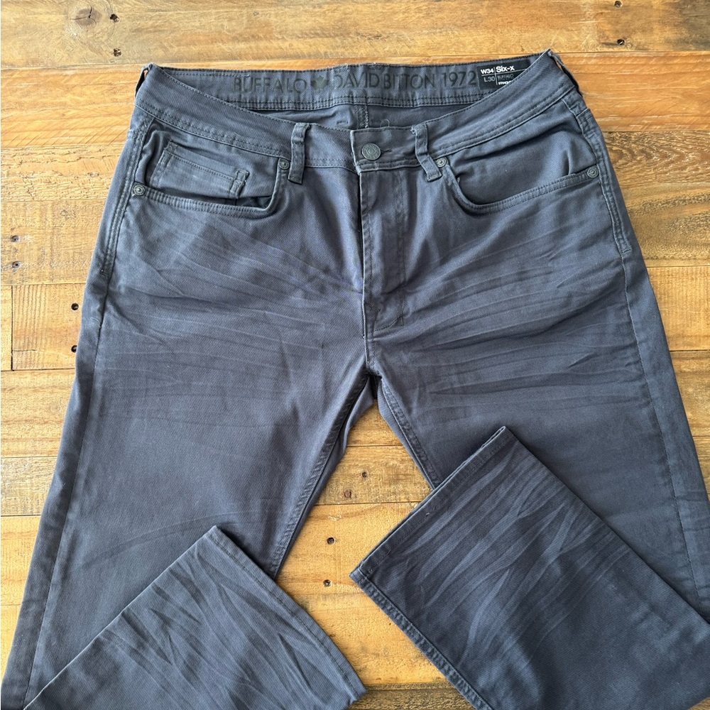 Buffalo David Bitton Straight Six Charcoal